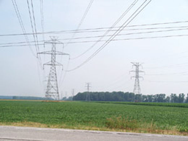 figure 1 multiple three phase high voltage transmission lines for moving extra power