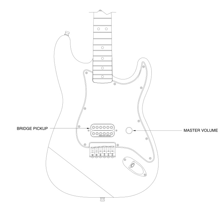 Tom Delonge Stratocaster diagram