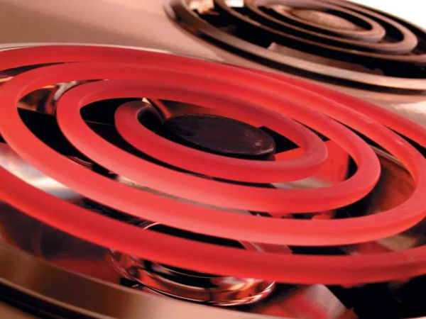 figure 6 high current causes a stove heating element burner to glow red.