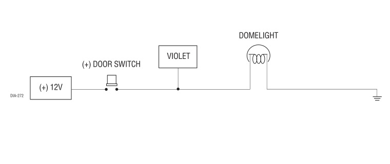 viper alarm 350hv wiring diagram, H1/7 VIOLET (+) door trigger input 